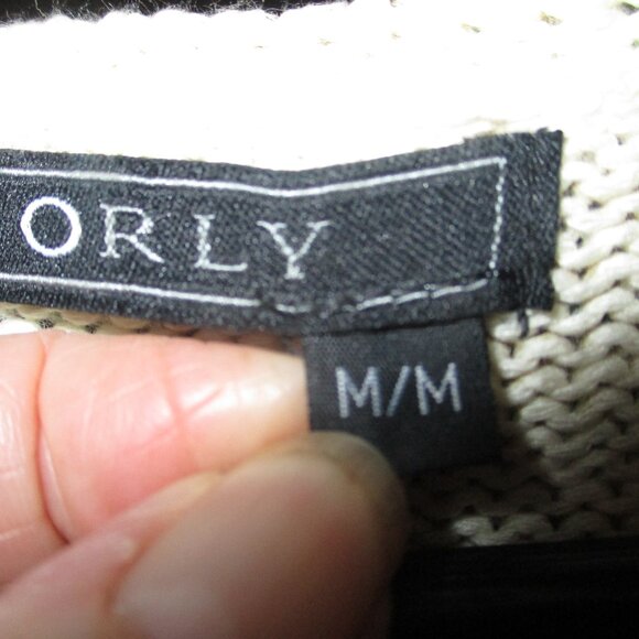 Vintage 1990's  green SPARKLY!  floral  cotton sweater - Picture 4 of 6